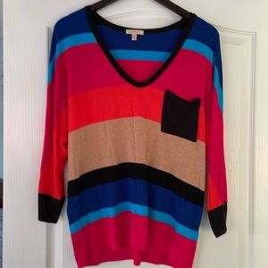 Anthropologie Bordeaux 3/4 Sleeves Top